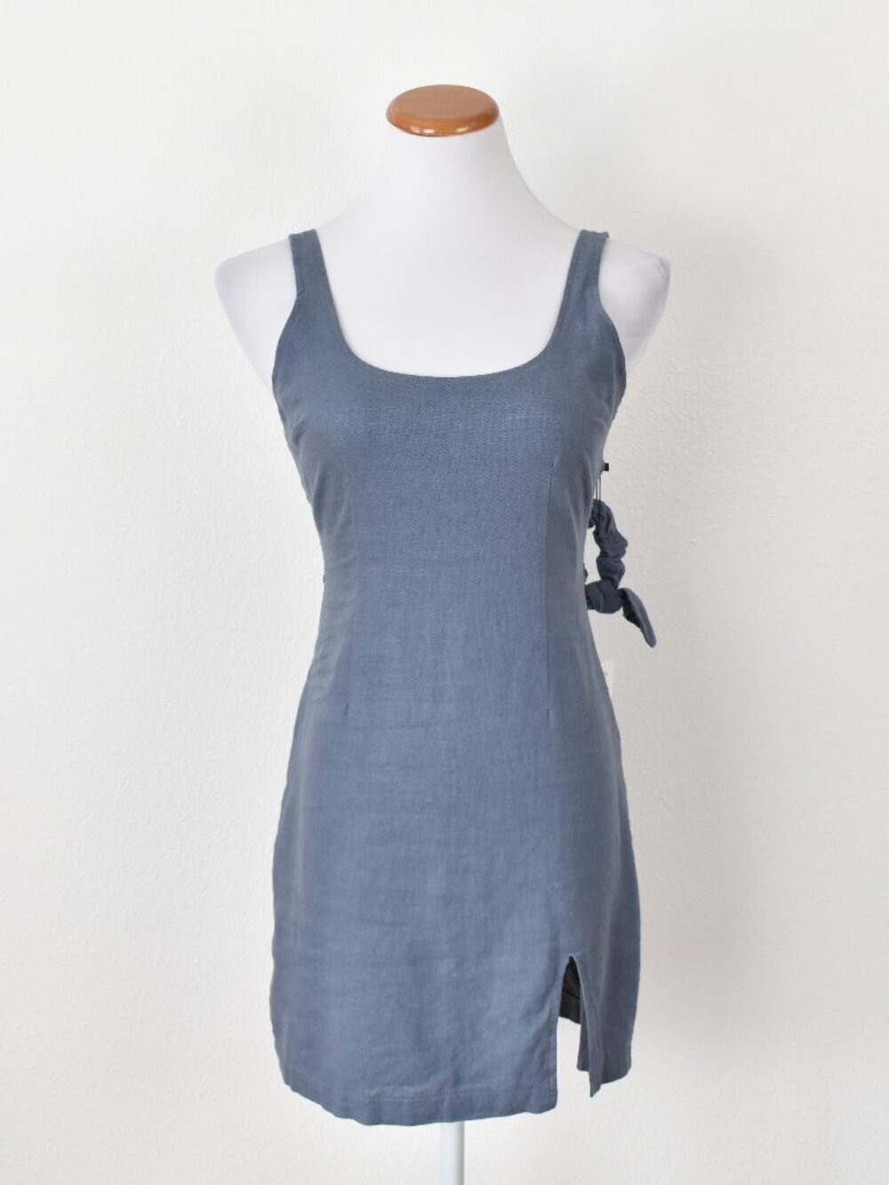 Abercrombie & Fitch Linen Mini Dress with Scrunchie NEW - XXS